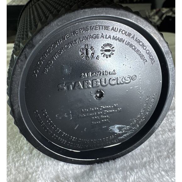 Starbucks Limited Edition Studded Tumbler Cup - Matte Black Venti Cup 24oz - Picture 3 of 4